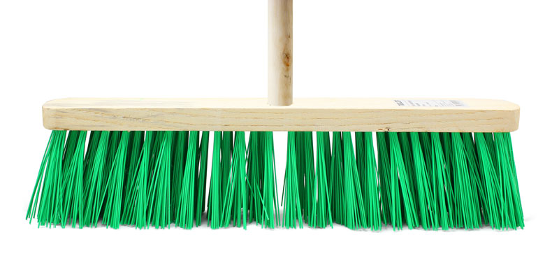 Brushë industriale pastrimi-me bisht druri-40cm
