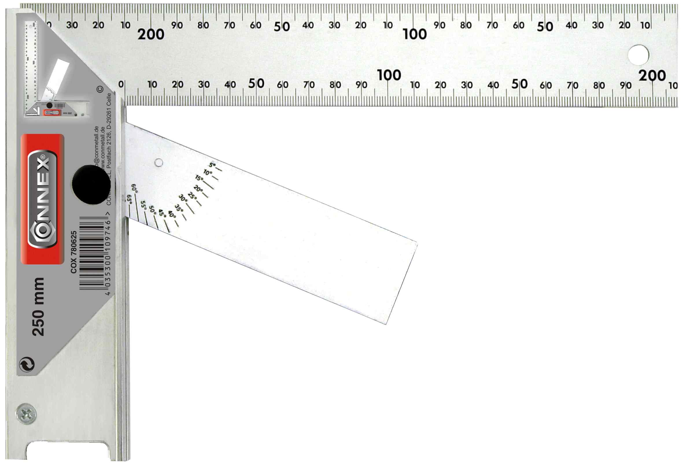 Këndmatës me vizore-me STOP-175x250mm