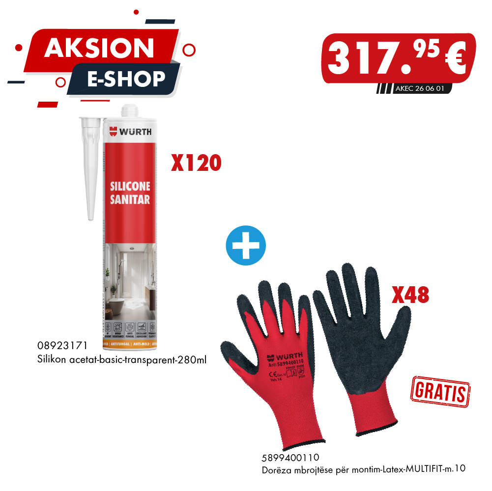 Silikon Acetat BASIC + Dorëza MULTIFIT GRATIS