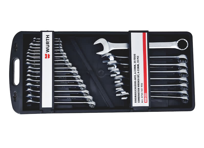 Set çelësash të kombinuar-Flat-RS-(WS6-32)-25copë