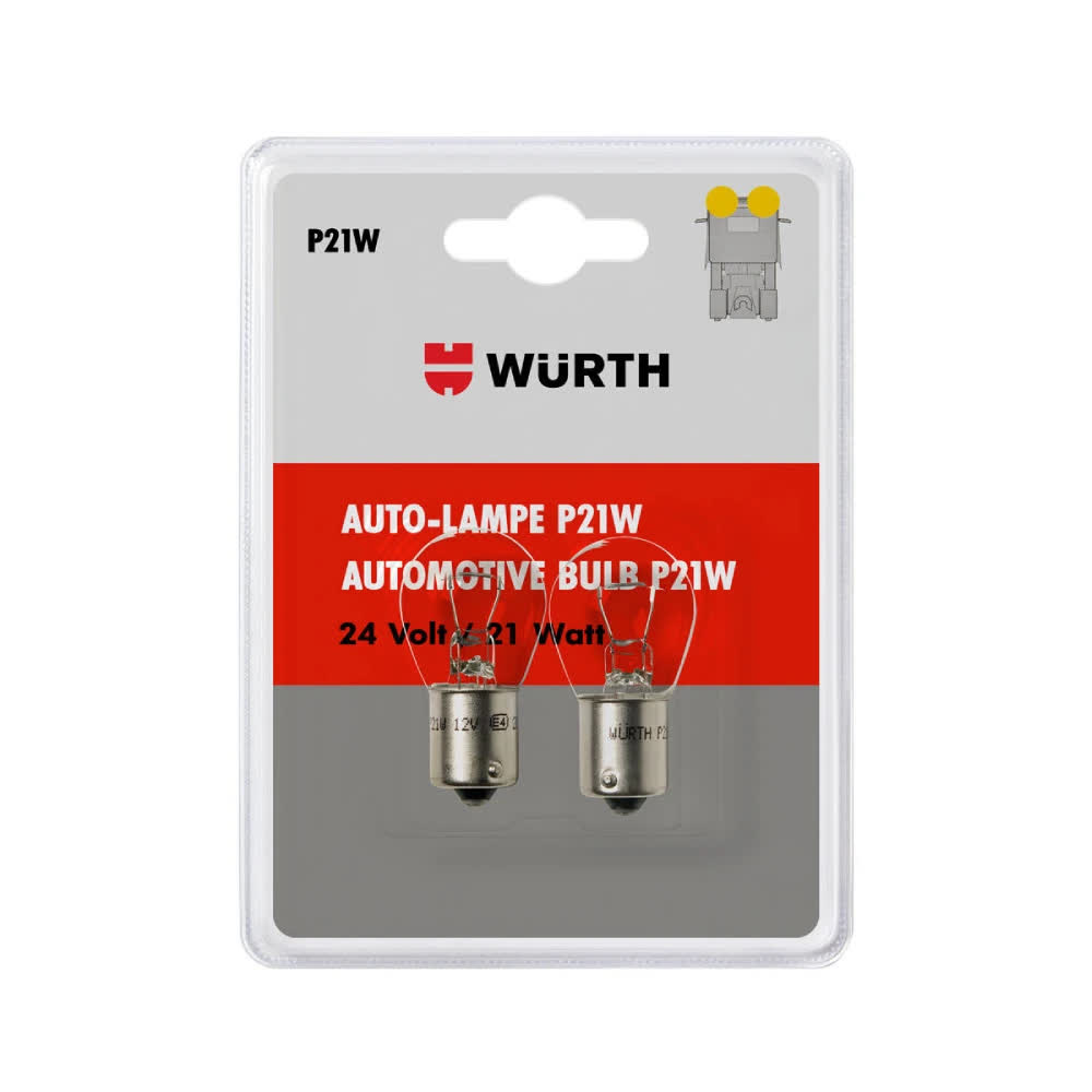 Poç-P21W-24V-BA15S-Blister-2copë