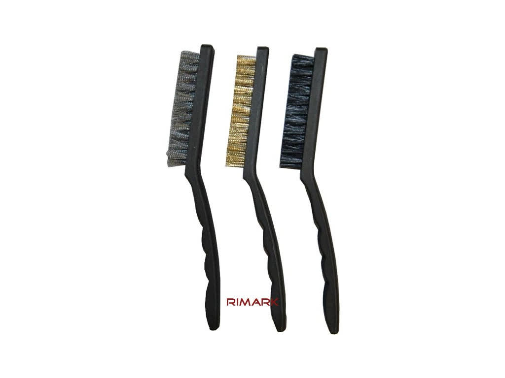 Set furçash-metal-plastik-brass-të mëdha-3copë